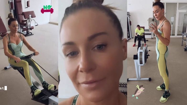 Małgorzata Rozenek na siłowni 