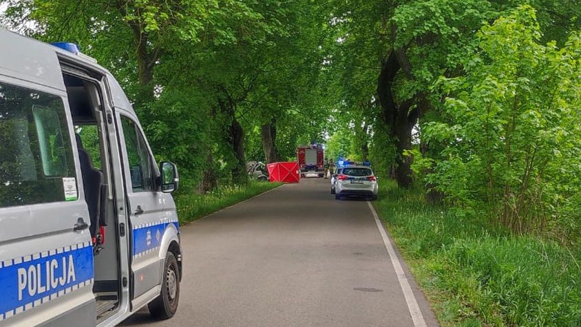 Śmiertelny wypadek na trasie Barczewo-Mokiny.