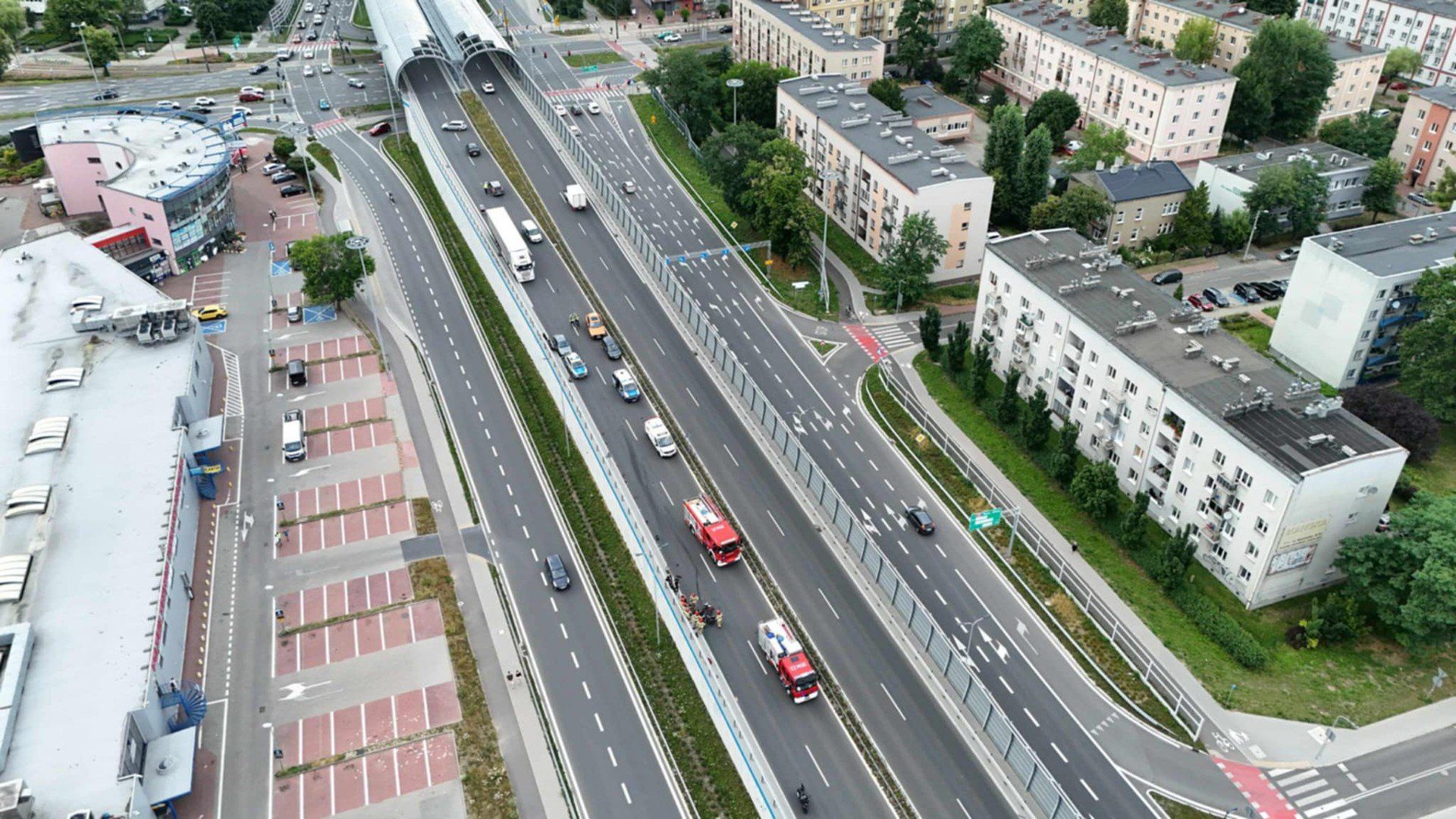 Wypadek motocyklisty na Estakadzie