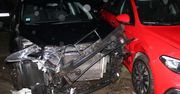 Drzonów: Pijacki rajd zakończony kraksą na parkingu