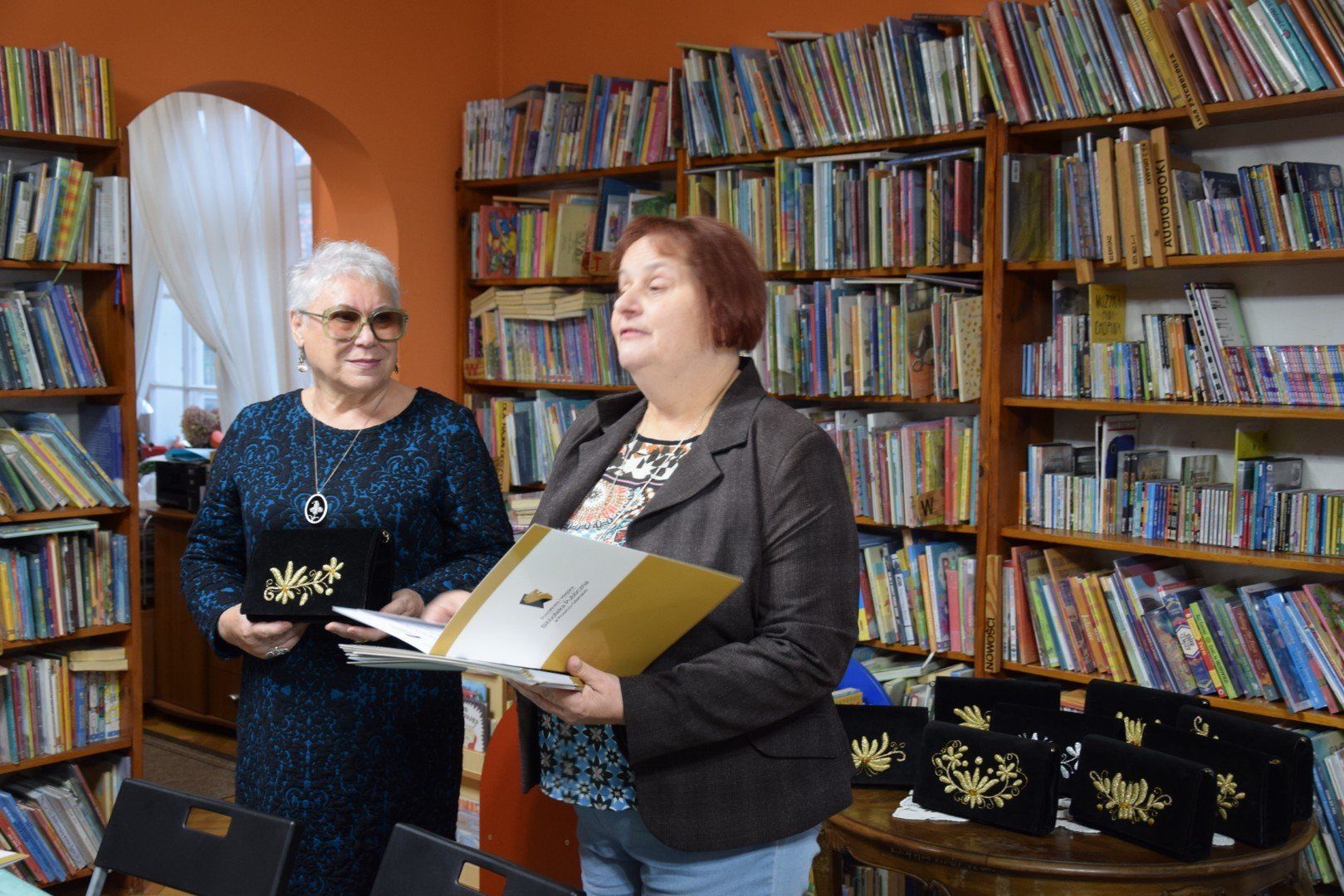 Anna Prill i przewodniczą Rady Miasta  Małgorzata Czarnecka-Szafrańska