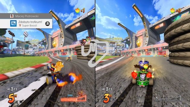 Crash Team Racing Nitro-Fueled - wyścig na podzielonym ekranie