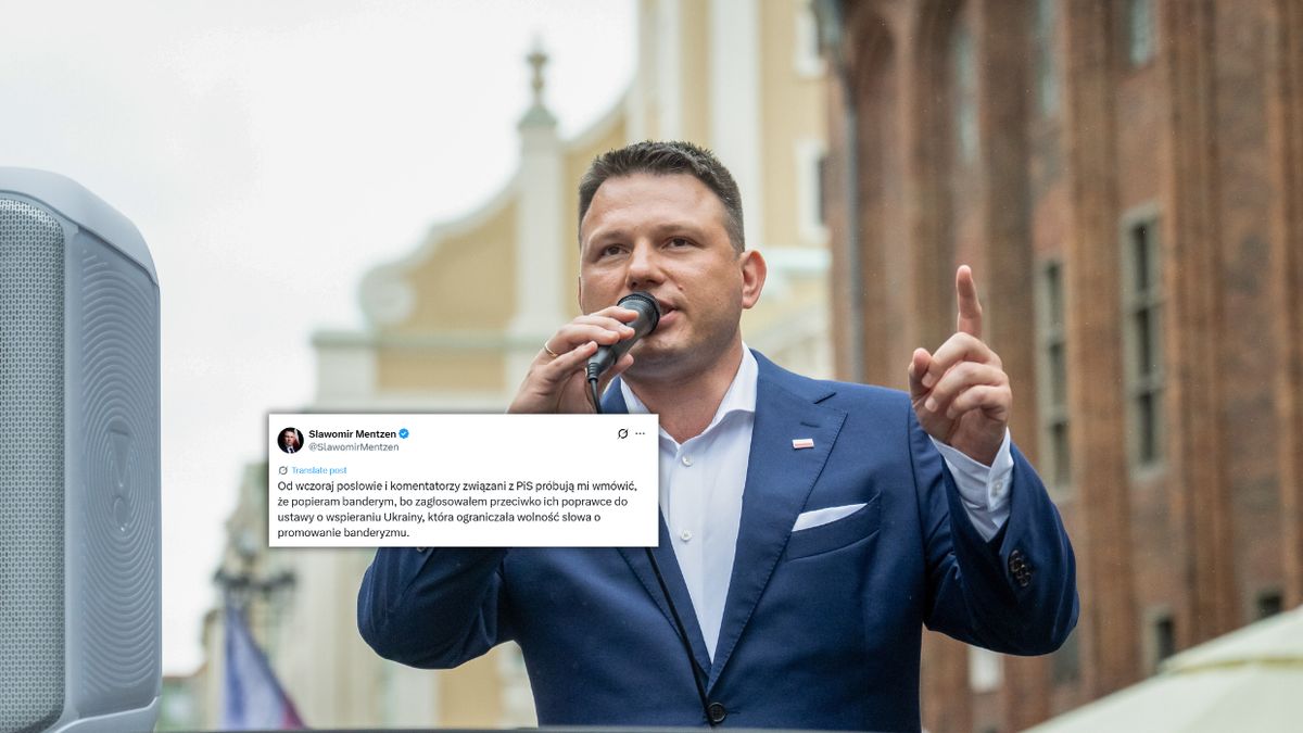 Sławomir Mentzen uderza w PiS
