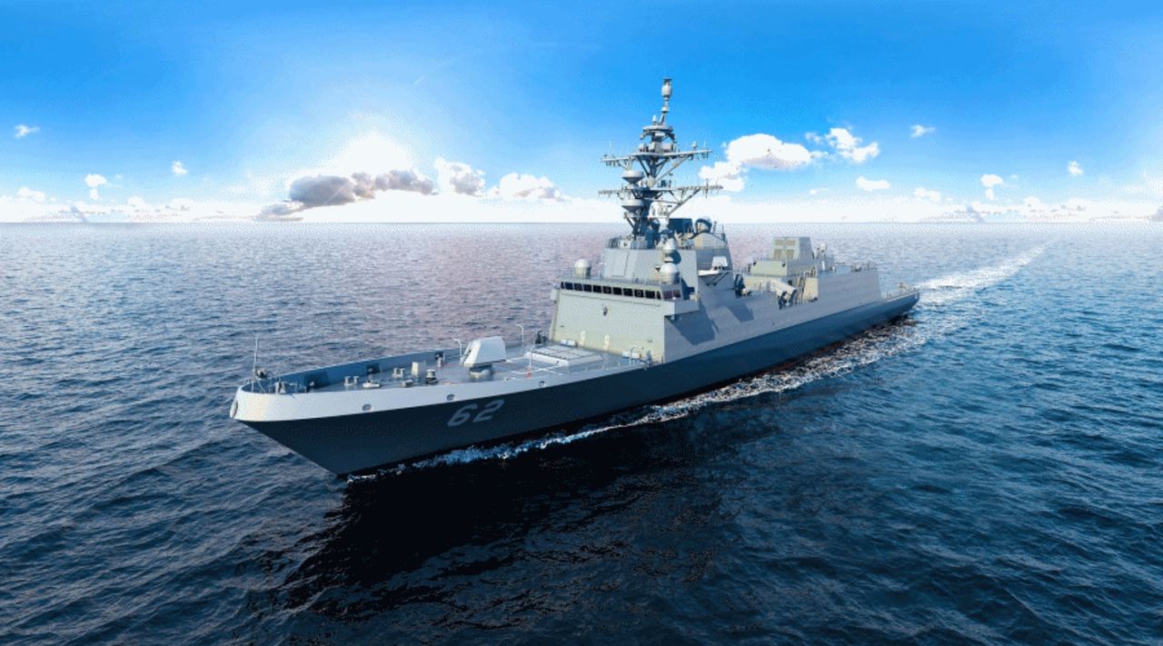 Budowa czwartej fregaty typu Constellation dla US Navy.