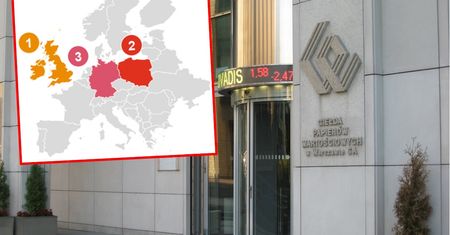 Warszawska giełda druga w Europie. Po debiucie dekady