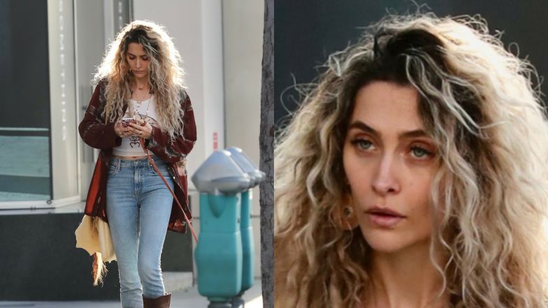 Paris Jackson na spacerze z psem