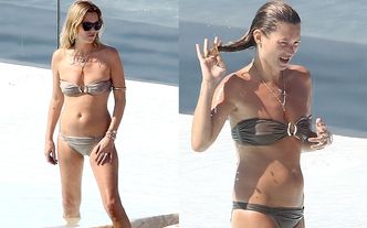 Kate Moss w bikini na plaży! (ZDJĘCIA)