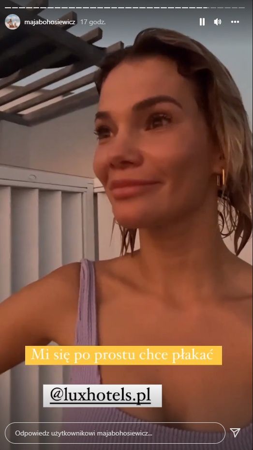 Maja Bohosiewicz na wakacjach