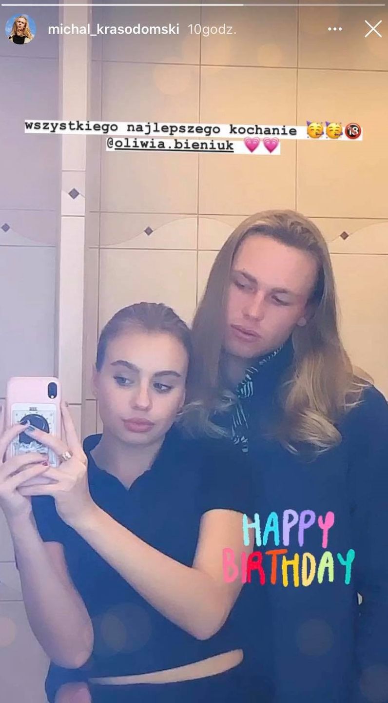 Oliwia Bieniuk ze swoim chłopakiem