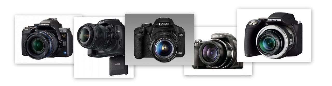 Przykładowe zdjęcia z: Olympus E-620, Canon EOS 500D, Nikon D5000, Sony HX1 i Olympus SP-590UZ