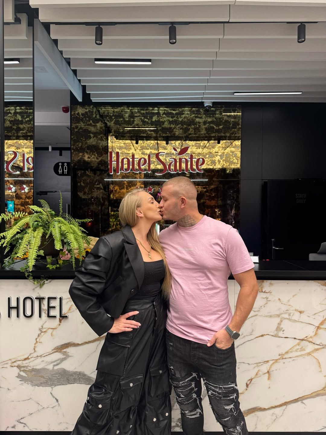 Dawid Narożny z żoną
