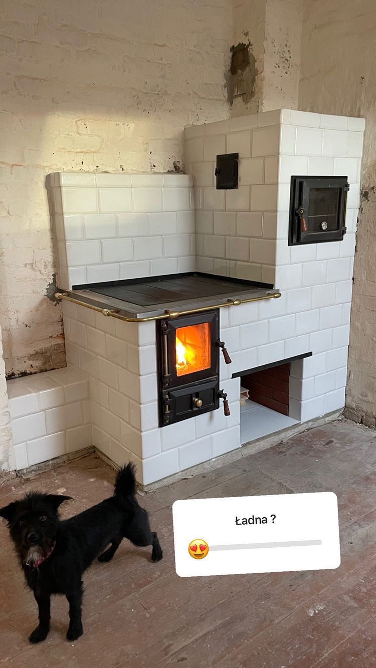 Piec kaflowy w kuchni był ich wielkim marzeniem