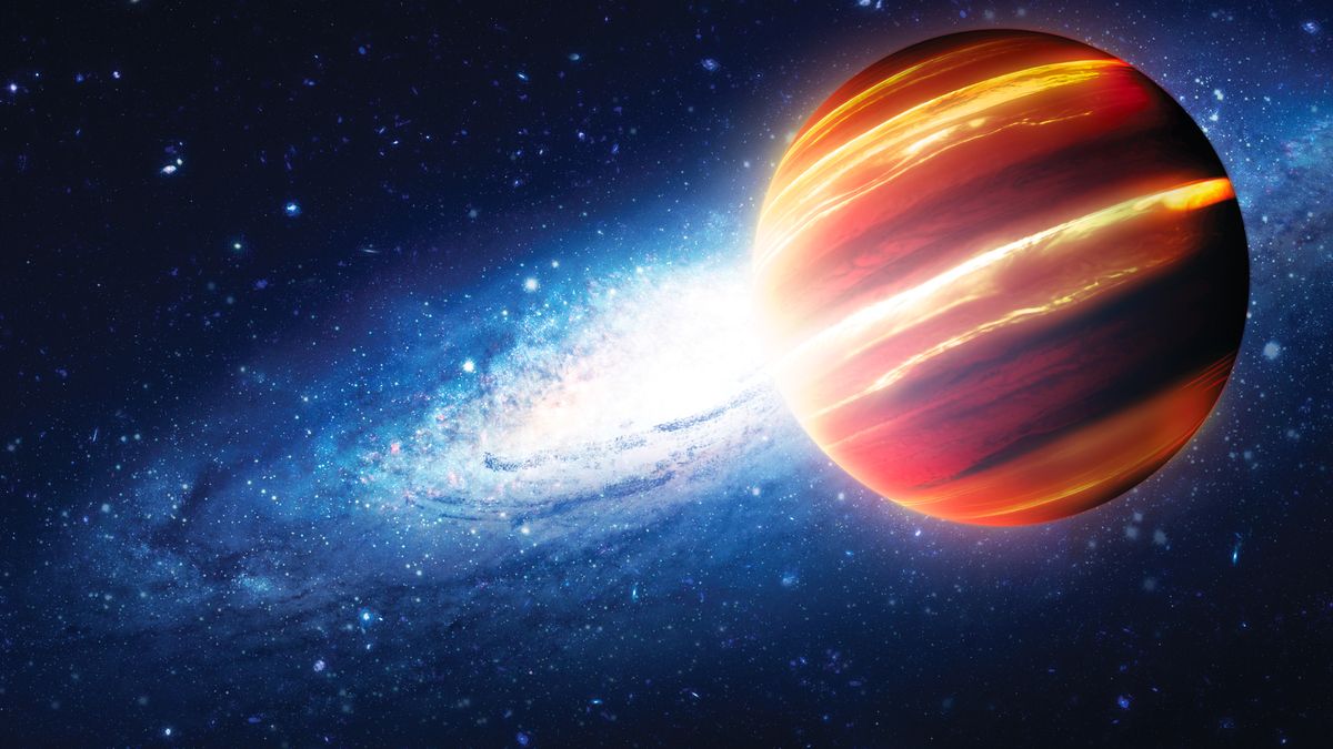 Illustration of a large rogue exoplanet, created on July 19, 2015. (Illustration by Tobias Roetsch/Future Publishing via Getty Images)