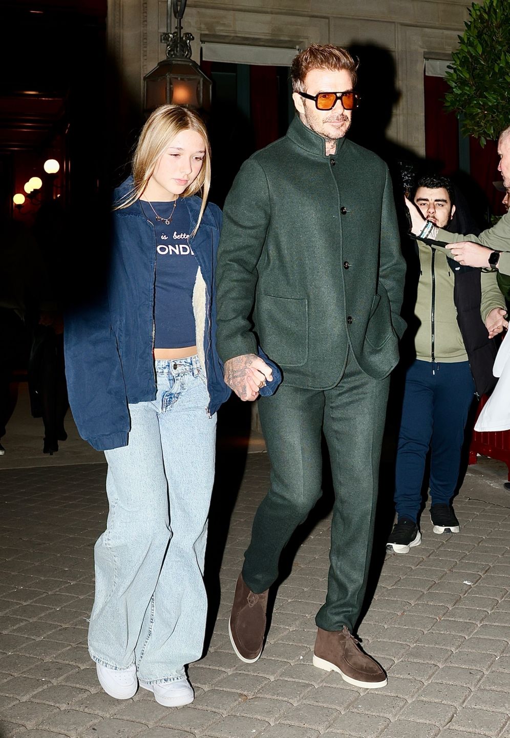 David Beckham z córką Harper