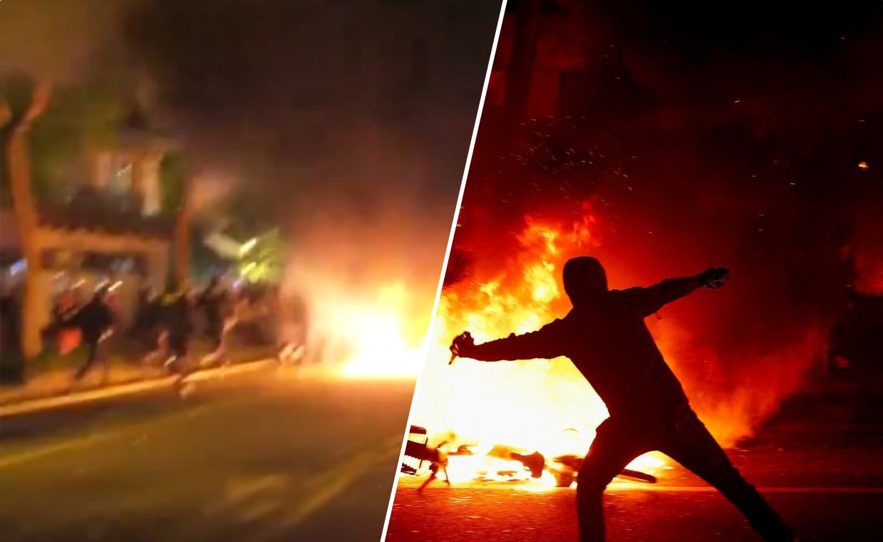 Clashes on the streets of Paris