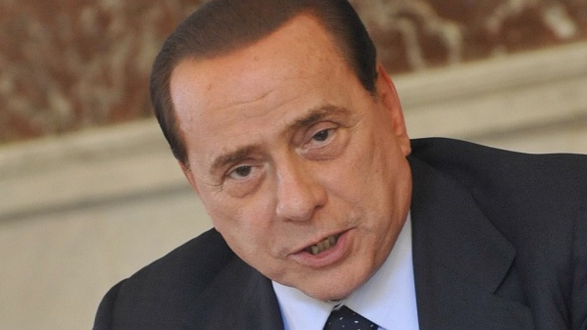 Silvio Berlusconi w czasie jednego z wystąpień