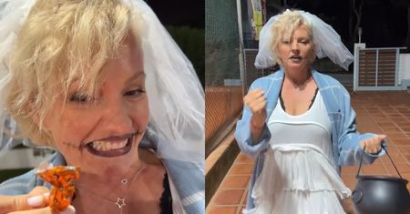 Dorota Szelągowska z welonem na głowie przedstawiła się jako POTRÓJNA rozwódka. Zgryźliwy internauta: "Stara, a DURNA". Szybko odpowiedziała