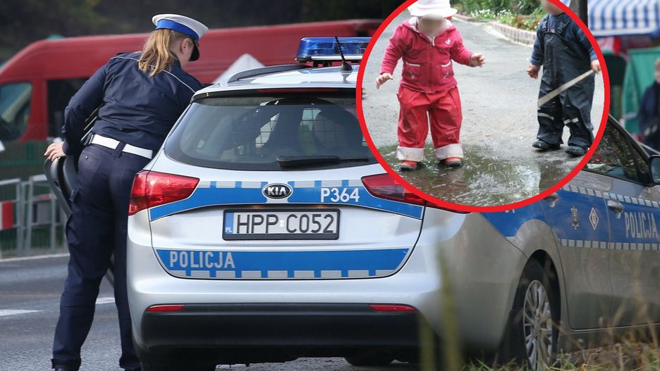 Półtoraroczna dziewczynka błąkała się między jeżdżącymi samochodami. Rodzice byli pijani