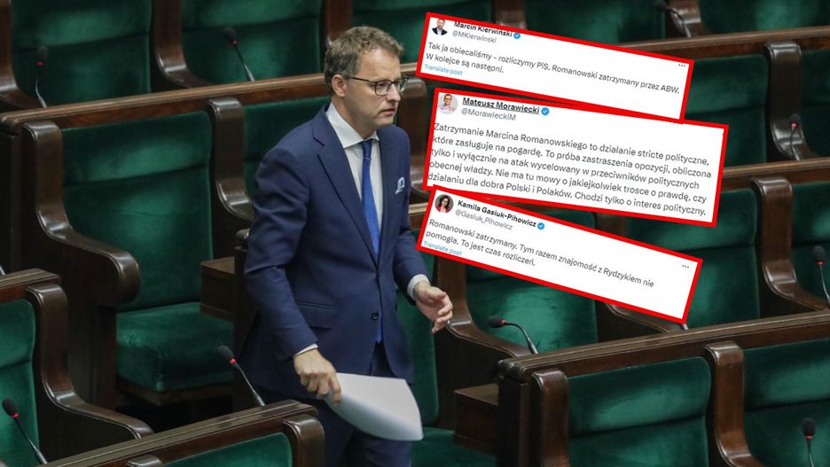 Lawina komentarzy po zatrzymaniu Romanowskiego
