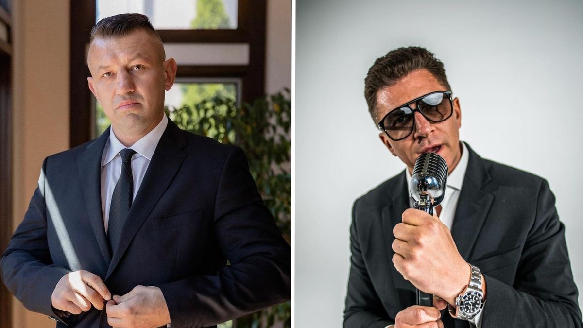 Na zdjęciu od lewej: Tomasz Adamek i Mateusz Borek