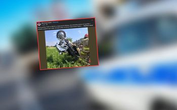 Motocykl wjechał w płot. Senior nie żyje. Tragedia pod Łowiczem