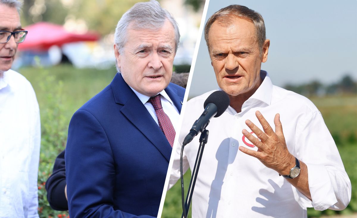 Piotr Gliński i Donald Tusk