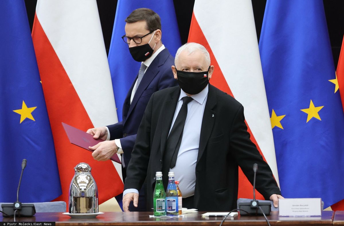 Mateusz Morawiecki i Jarosław Kaczyński