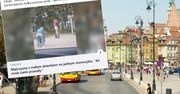 "Aż mnie ciarki przeszły". Nagrał mężczyznę z dzieckiem w Warszawie