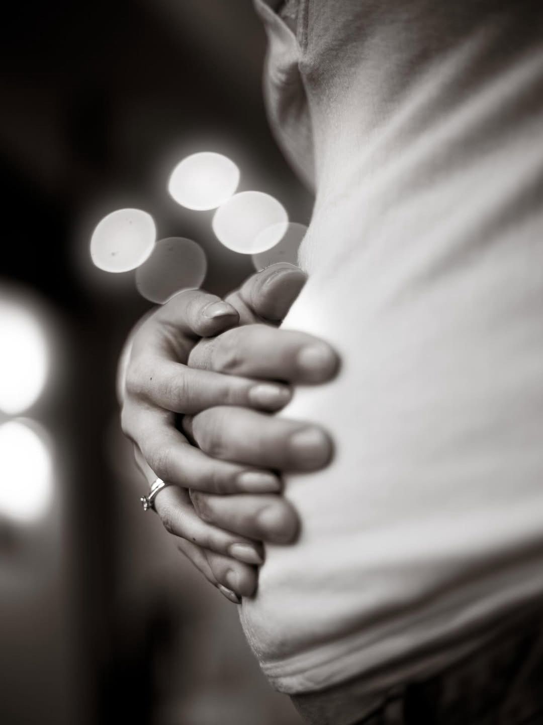 Ciążowy brzuszek żony Sławosza Uznańskiego-Wiśniewskiego