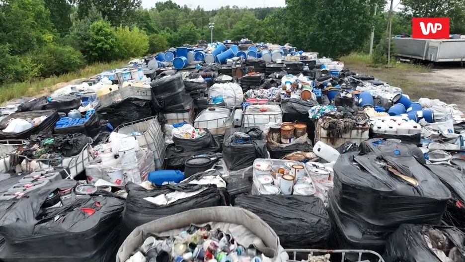 Nielegalne składowisko w gminie Kałuszyn