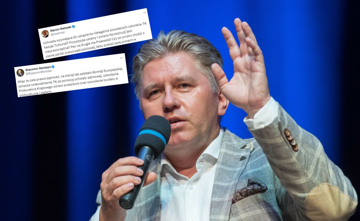 Spór o zmiany w TK. Matczak kontra Mentzen. "Styl Brauna"