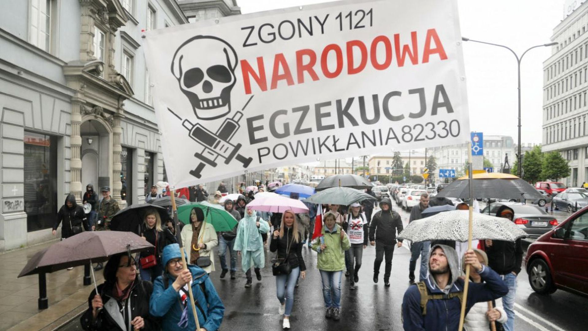 Manifestacja anyszczepionkowców