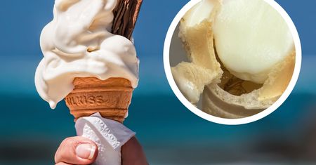 Jadła loda w wafelku, gdy nagle zobaczyła, co jest w środku. Tego nie da się spokojnie oglądać