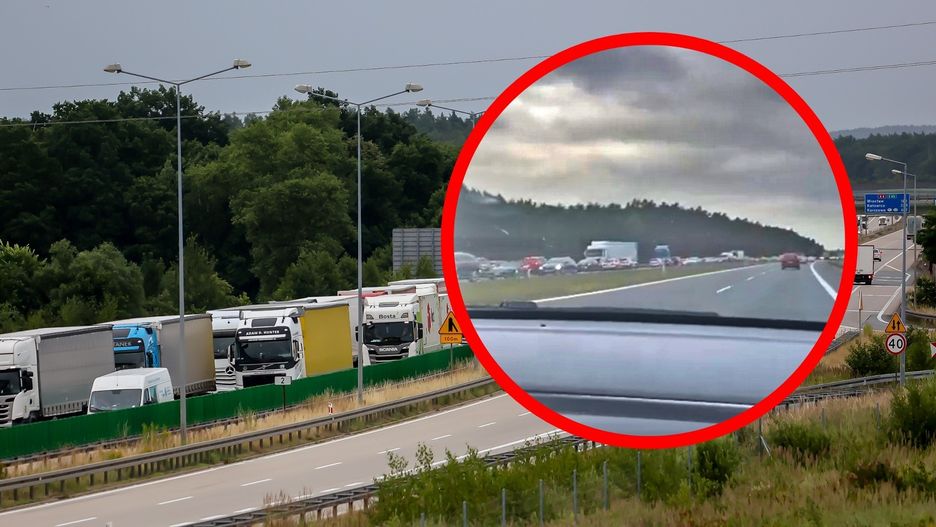 Kilkadziesiąt pojazdów jadących pod prąd drogą S8? &#34;Dziki zachód&#34; - komentuje nagrywająca.
