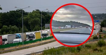 Syców: Chaos na trasie S8 po pożarze ciężarówki. Kierowcy masowo zawracali i jechali pod prąd w kierunku Wrocławia