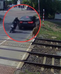 Radomsko: Pijany 68-latek na skuterze wjechał w BMW