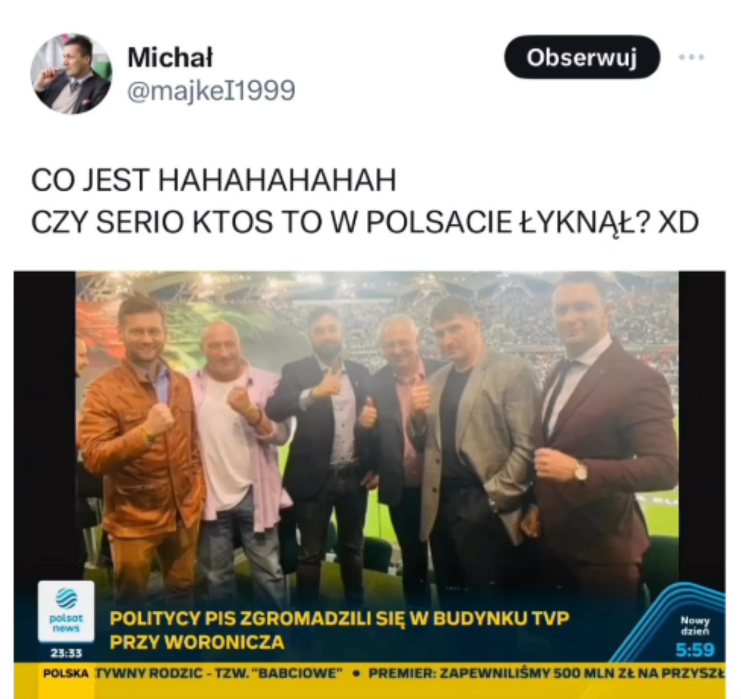 Zdjęcie zamieszczone przez użytkownika X