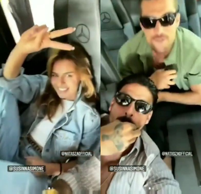 Natasza Urbańska i Michele Morrone dokazują (?) podczas wspólnej jazdy samochodem