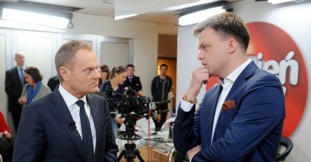 Tusk i Hołownia pod rękę nie pójdą. Awantura już gotowa