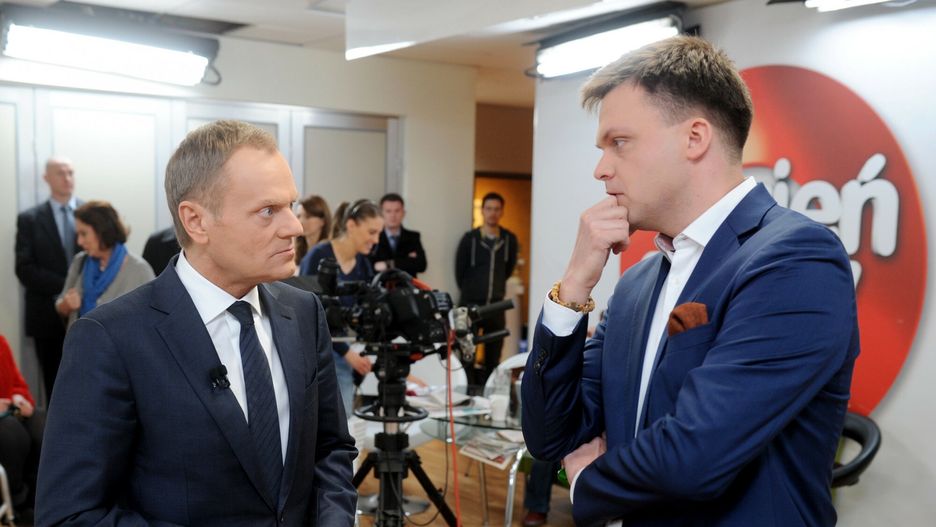 Donald Tusk i Szymon Hołownia