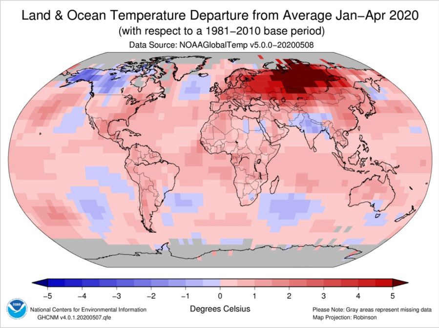 Anomalie temperaturowe w Rosji. Nawet 35 stopni Celsjusza w cieniu 