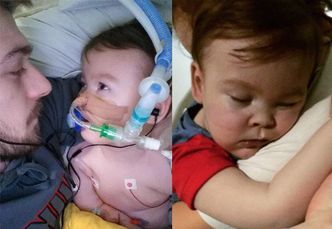 Odłączony od aparatury Alfie Evans oddycha samodzielnie! "Mój syn wciąż jest żywy. Módlcie się za niego!"