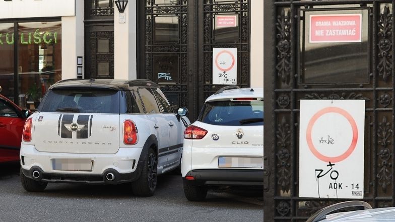 Zofia Zborowska parkuje na zakazie i rusza na zakupy