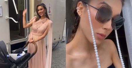 Ida Nowakowska pozuje z wózkiem za kulisami "successful international show on the highest level" (FOTO)