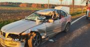 Kossobudy: Zderzenie ciężarówki z BMW. Jedna osoba trafiła do szpitala