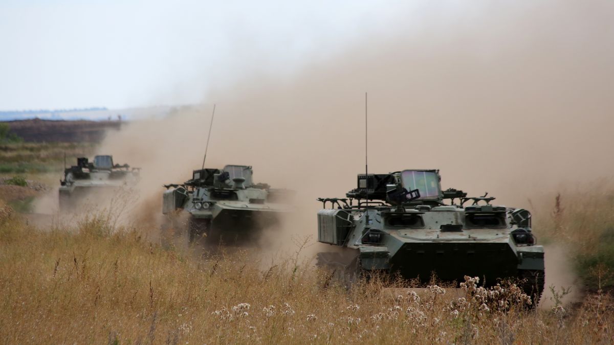 Ćwiczenia wojskowe w Donbasie