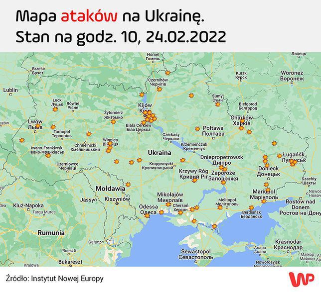 Lista ataków zbrojnych na Ukrainę