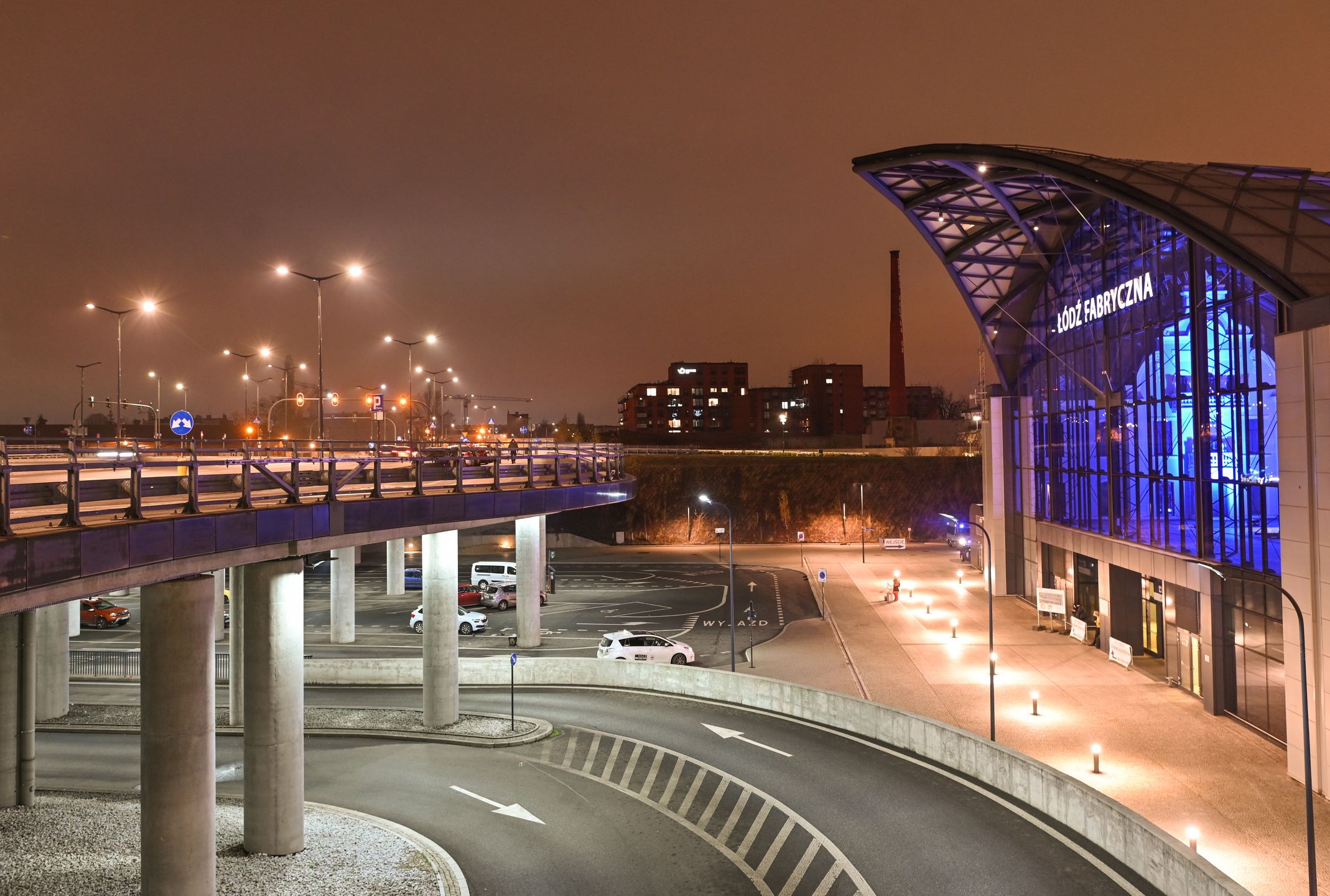 A view of the new Lodz Fabryczna train station with station interior, and surroundings of the largest and most modern railway station in the city of Lodz, seen during the OSCE summit in Lodz.On 
On Thursday, December 01, 2022, in Lodz, Lodz Voivodeship, Poland. (Photo by Artur Widak/NurPhoto via Getty Images)