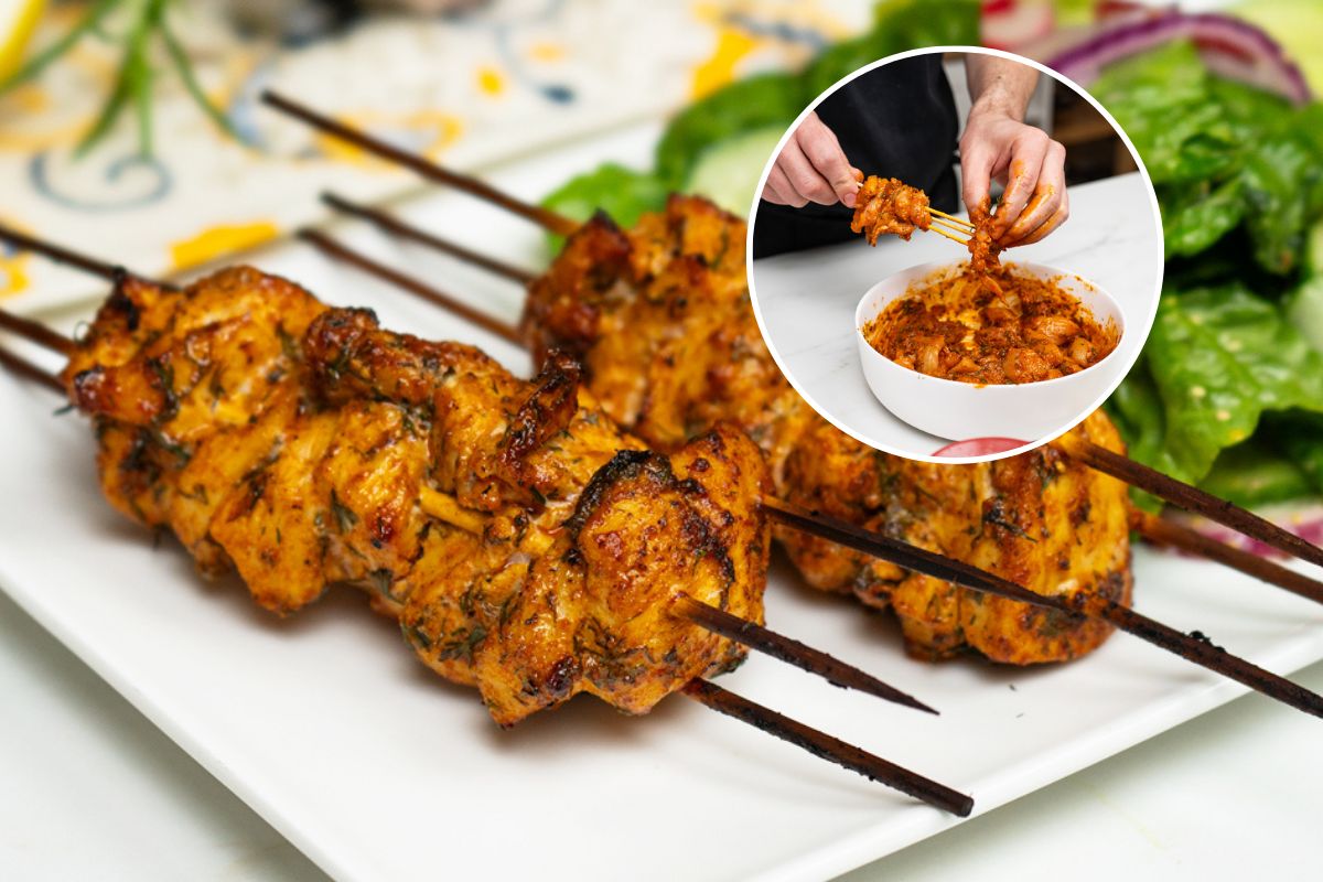 Maślane szaszłyki z kurczaka robię co tydzień. To sprawdzony pomysł na szybki obiad z piekarnika