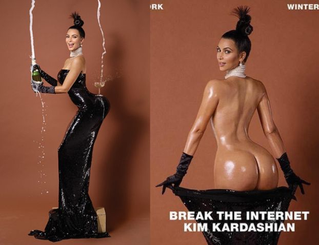 Grafik o tyłku Kim: "Tak, retuszowaliśmy okładkę, ale ona wygląda tak naprawdę!"